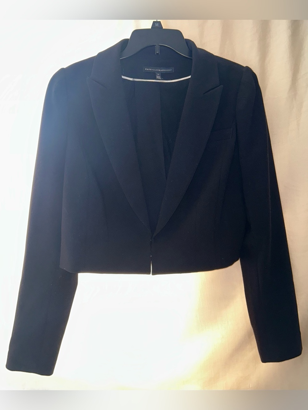 White House Black Market Black Cropped Blazer